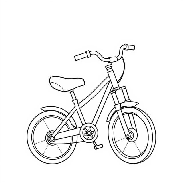 bike coloring page