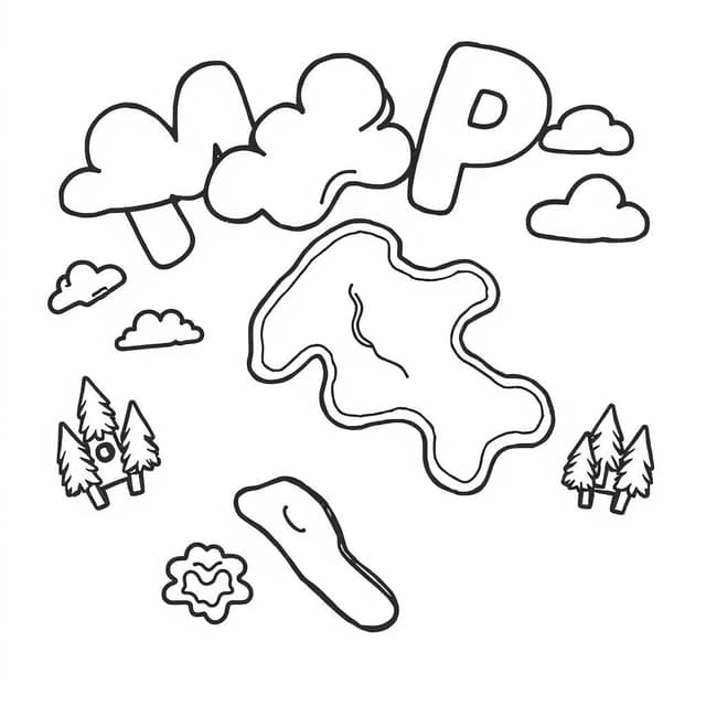 map coloring page