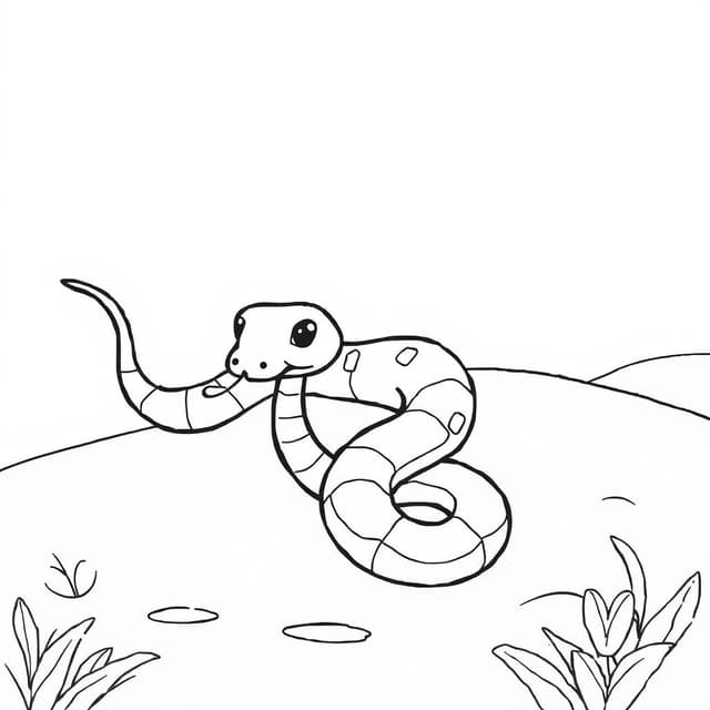 snake coloring page