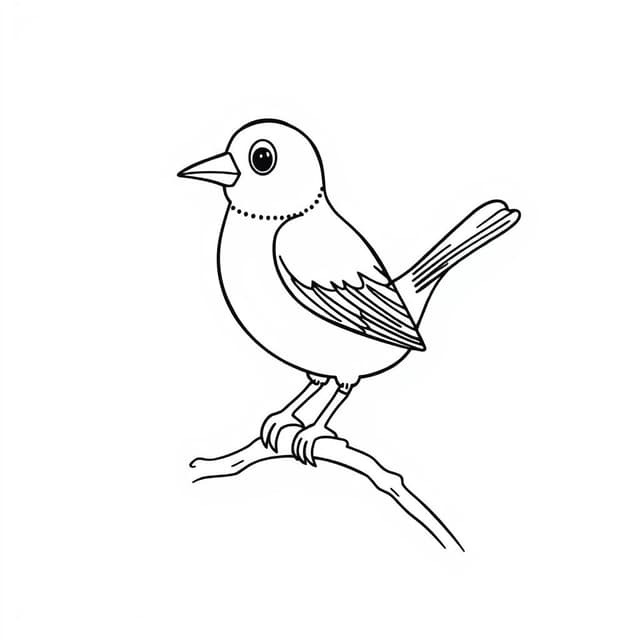 bird coloring page