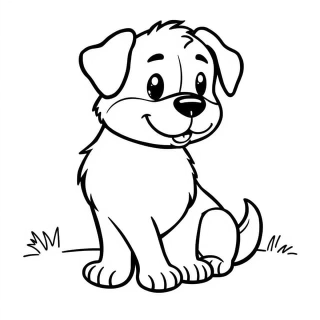 Dog coloring page