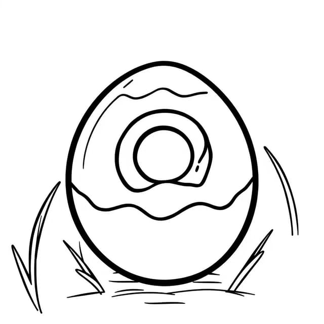 egg coloring page